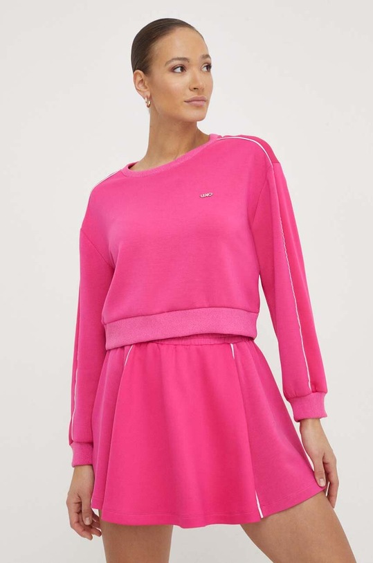 Liu Jo bluza aplikacja różowy TA4025.J4616