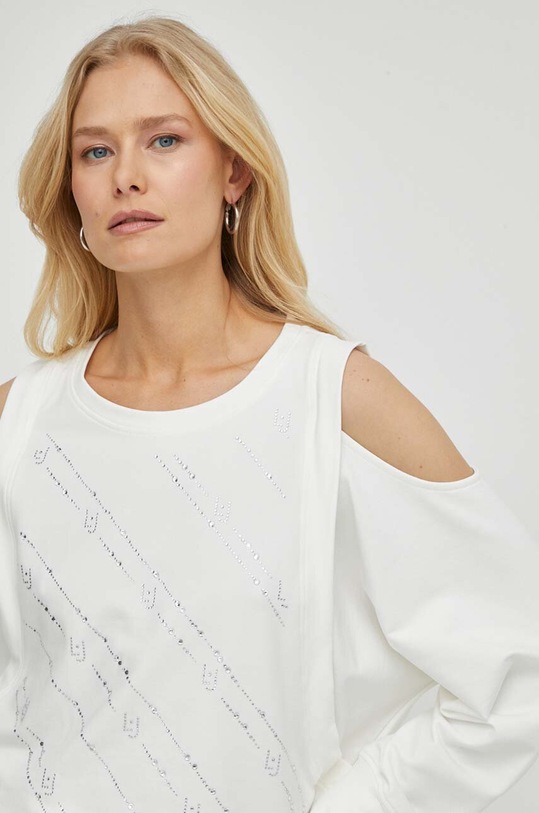 Mikina Liu Jo béžová TA4170.FS090