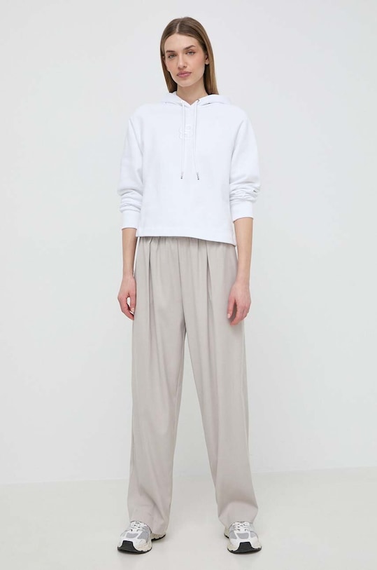 BOSS pamut melegítőfelső 50516123 fehér SS24