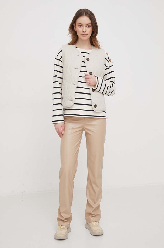 Barbour bluza bawełniana LOL0601 beżowy AW24