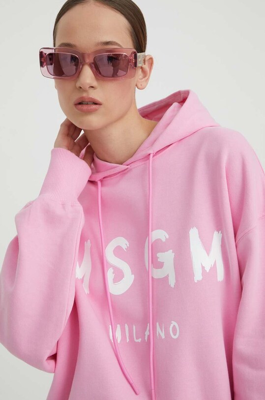 Бавовняна кофта MSGM рожевий 2000MDM515.200000
