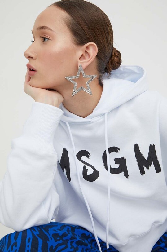 MSGM bluza bawełniana biały 3641MDM136.247000