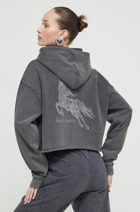 Одяг Бавовняна кофта HUGO 50513168 сірий