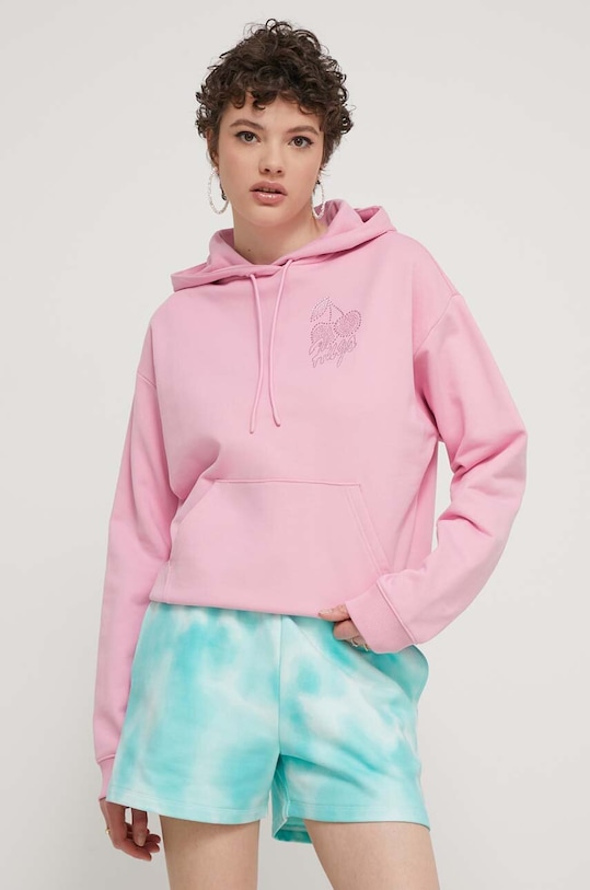 Хлопковая кофта HUGO хлопок розовый 50514080