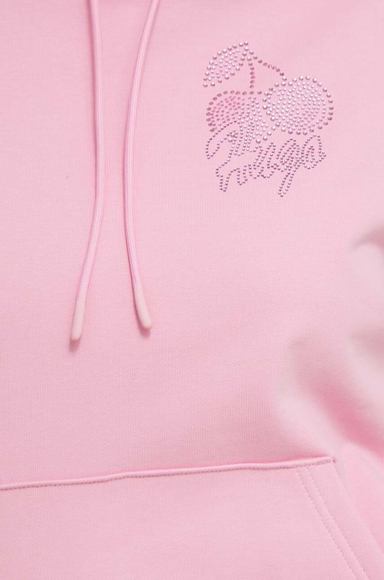 Хлопковая кофта HUGO 50514080 розовый