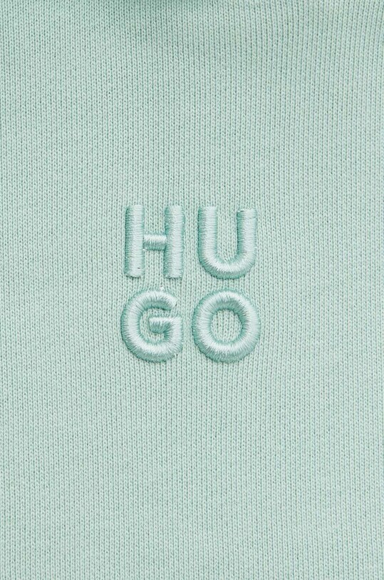 Bavlnená mikina HUGO 50522423 zelená