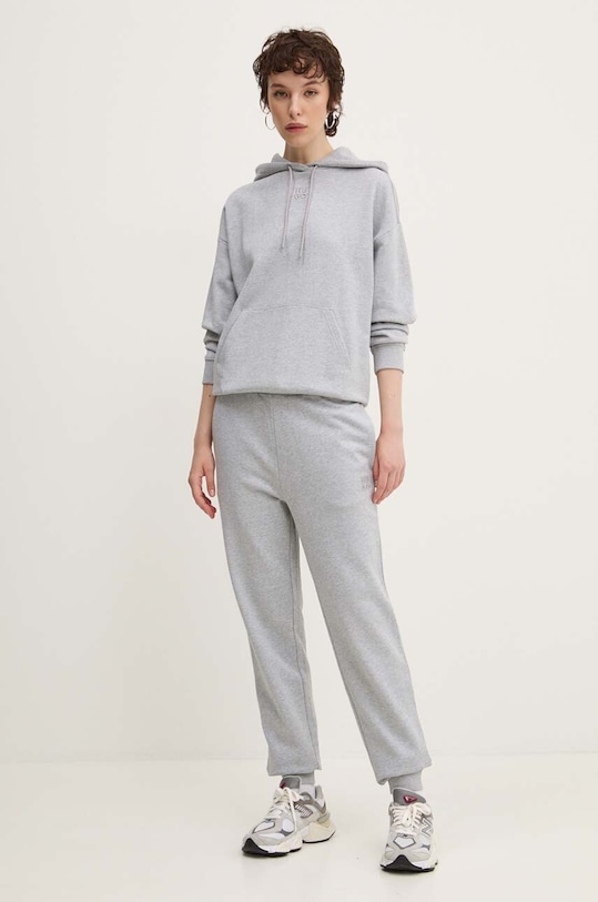 HUGO bluza bawełniana 50522423 szary AA00