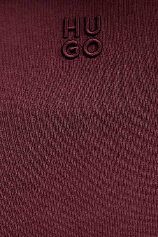 HUGO bluza bawełniana Delfinia 50522423 bordowy