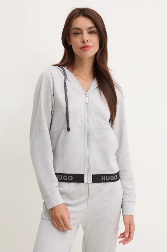 HUGO bluză SPORTY LOGO_JACKET gri 50520504