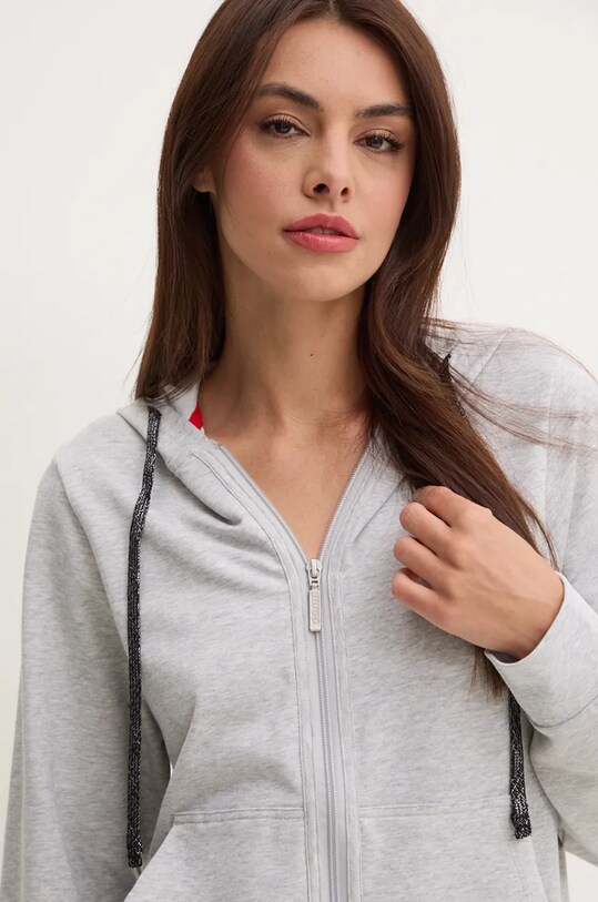 HUGO bluză SPORTY LOGO_JACKET gri 50520504