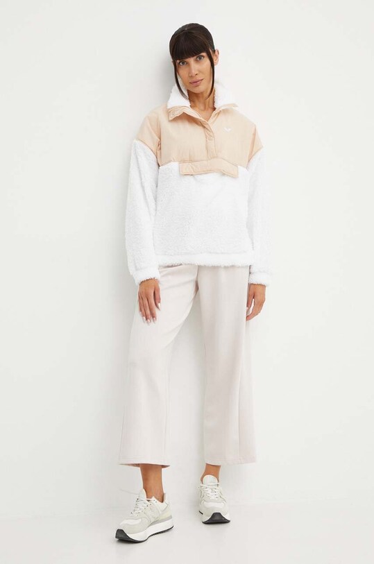 Roxy bluza polarowa Waves Of Warmth ERJPF03158 biały SS24