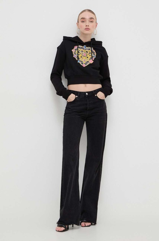 Bavlněná mikina Versace Jeans Couture 76HAIL01.CF00L černá SS24