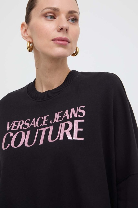Versace Jeans Couture pamut melegítőfelső fekete 76HAIG03.CF01G