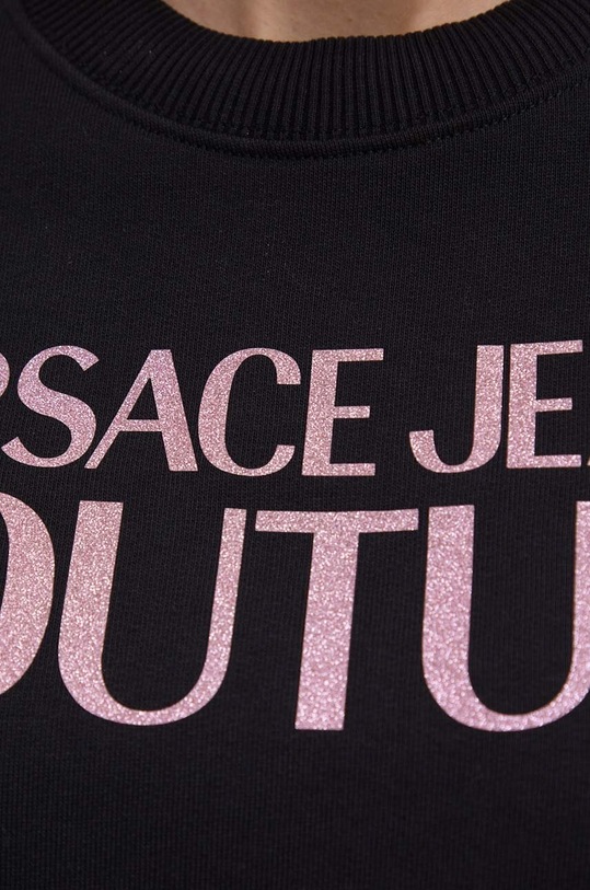 Versace Jeans Couture pamut melegítőfelső 76HAIG03.CF01G fekete