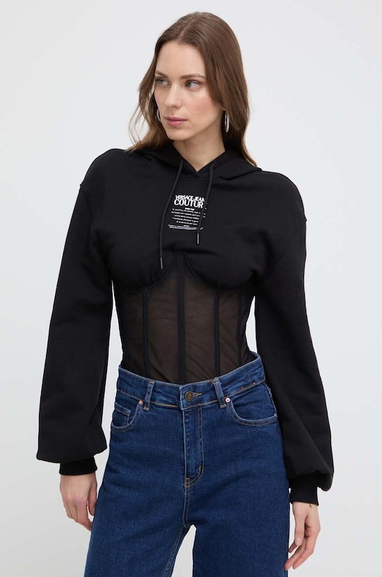 Versace Jeans Couture felső nyomtatásos fekete 76HAI301.F0010
