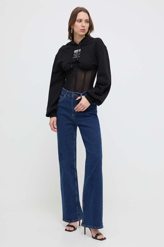 Versace Jeans Couture felső 76HAI301.F0010 fekete SS24