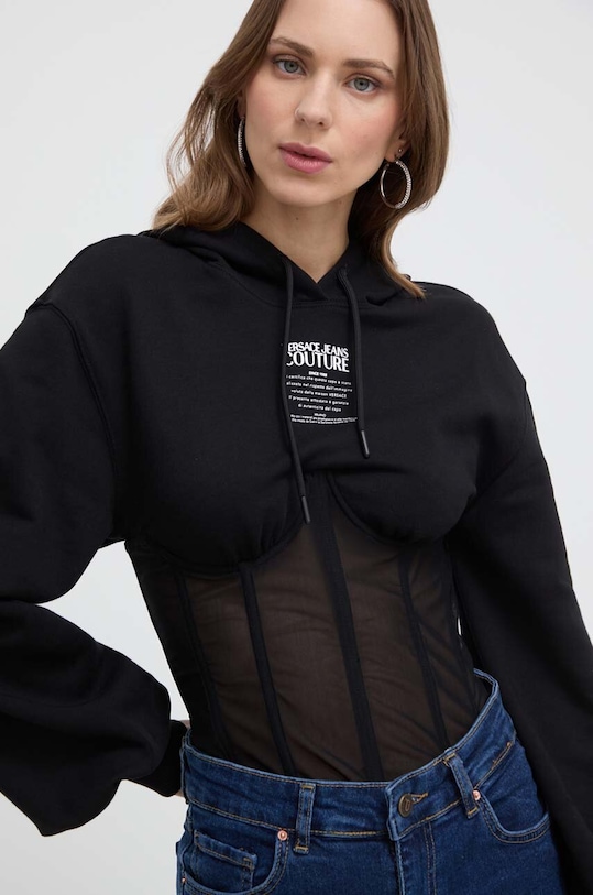 Versace Jeans Couture felső fekete 76HAI301.F0010