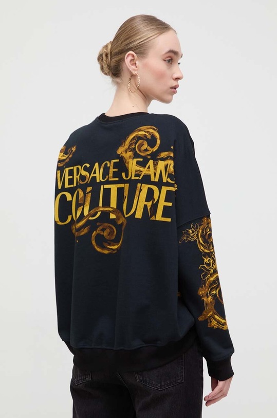 Odzież Versace Jeans Couture bluza bawełniana 76HAI3P2.FS153 czarny