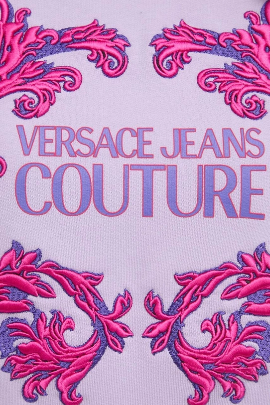 Versace Jeans Couture hanorac de bumbac 76HAIG02.CF01G violet