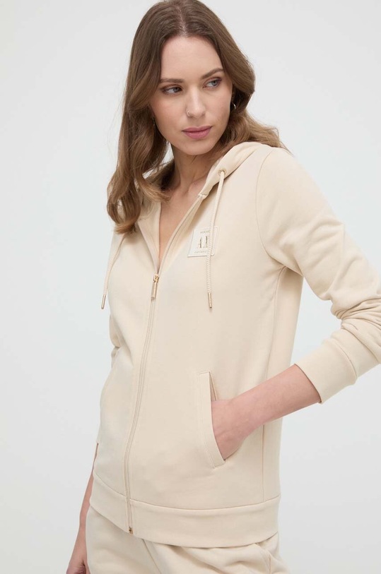Armani Exchange bluza bawełniana bawełna beżowy 8NYM08.YJ68Z