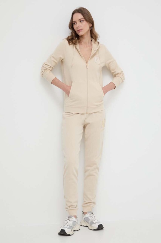 Armani Exchange bluza bawełniana 8NYM08.YJ68Z beżowy SS24
