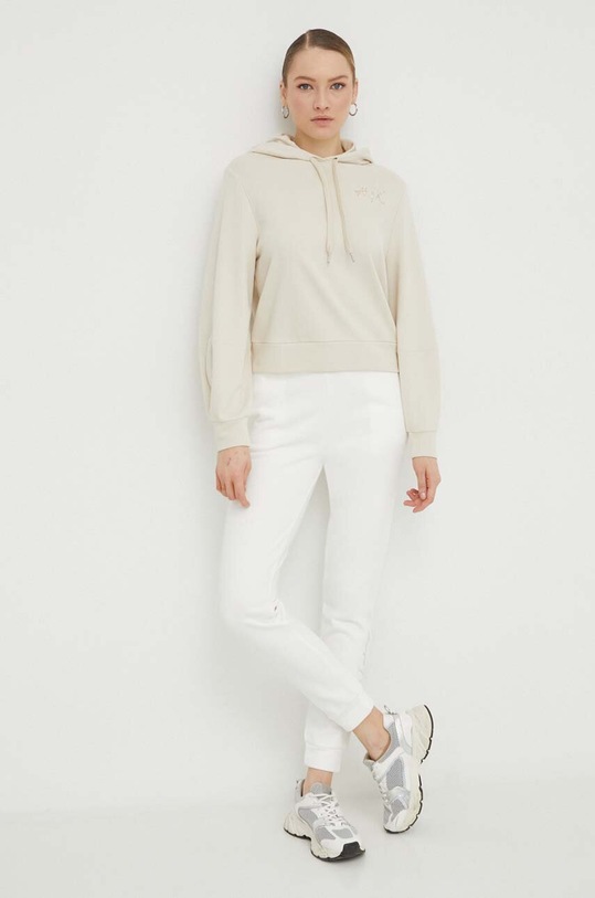 Mikina Armani Exchange 3DYM12.YJFFZ béžová SS24