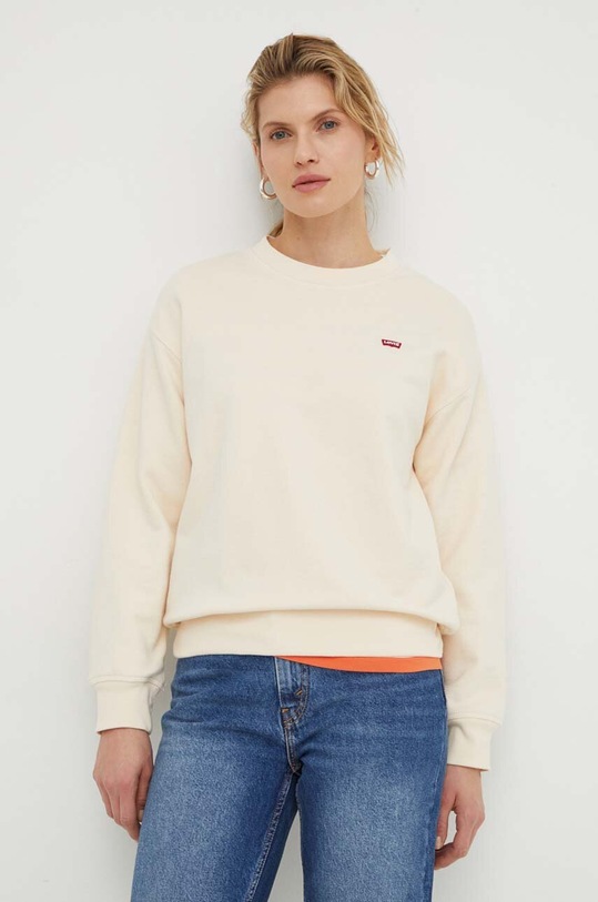 Levi's bluza bawełniana beżowy 24688