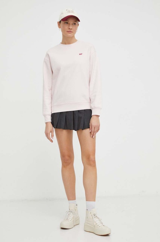 Levi's bluza bawełniana 24688 różowy SS24