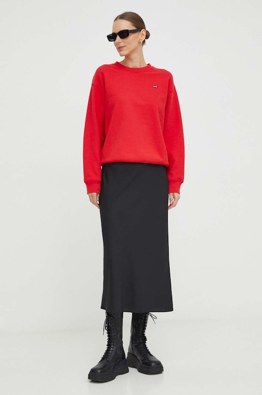 Levi's bluza bawełniana 24688 czerwony SS24