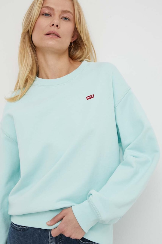 Levi's bluza bawełniana bawełna turkusowy 24688