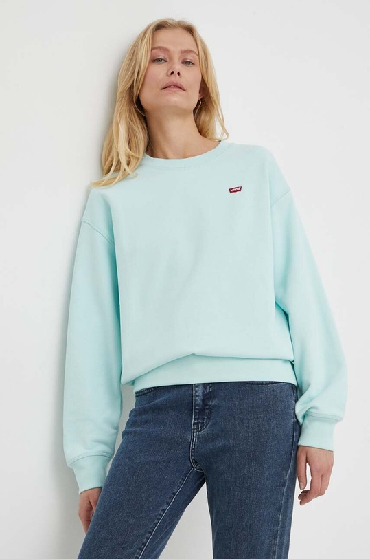 Levi's bluza bawełniana turkusowy 24688