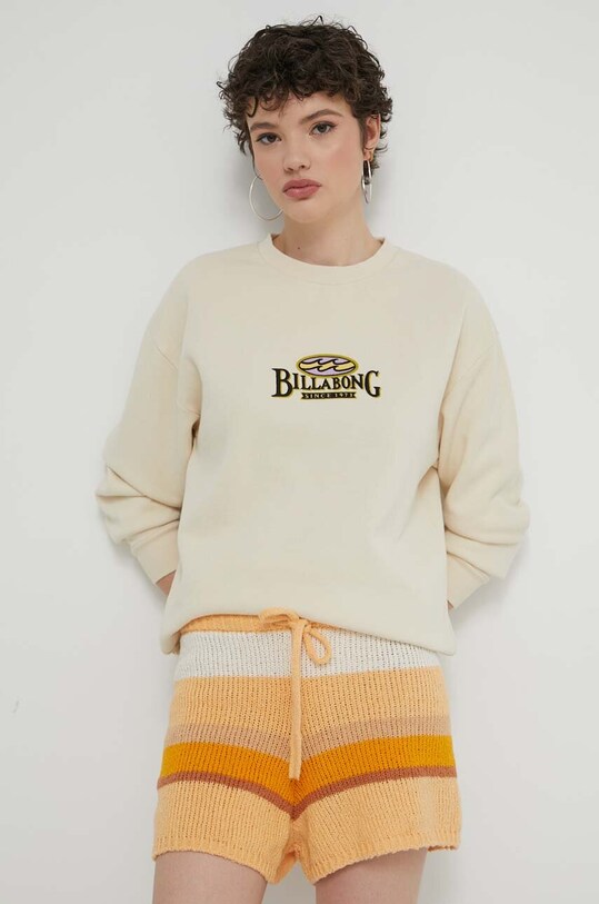 Bavlnená mikina Billabong Since 73 UBJZT00383 béžová SS24