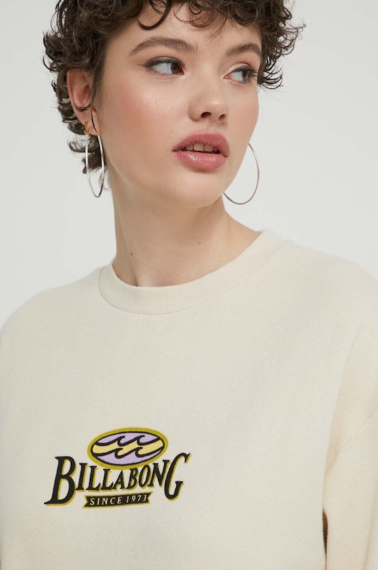 Billabong bluza bawełniana Since 73 beżowy UBJZT00383