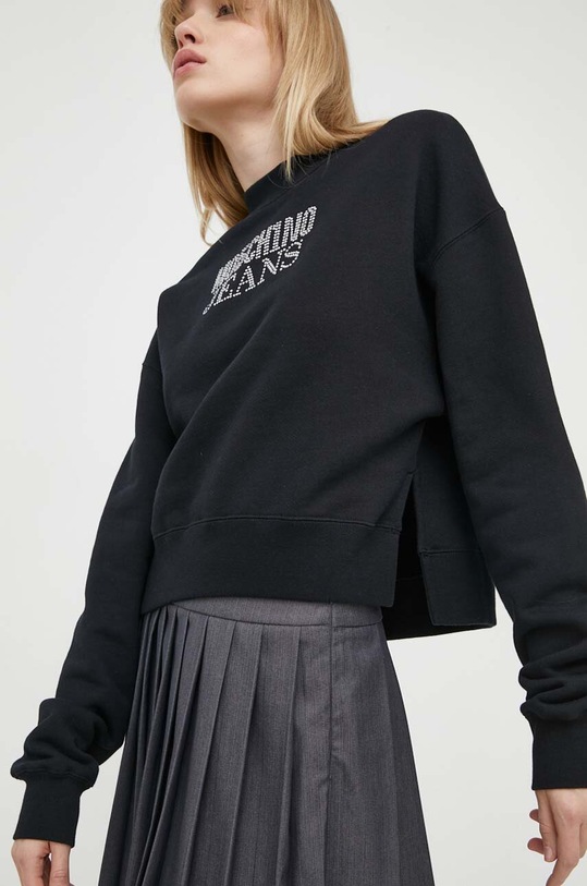 Bavlnená mikina Moschino Jeans 1716.3756 čierna