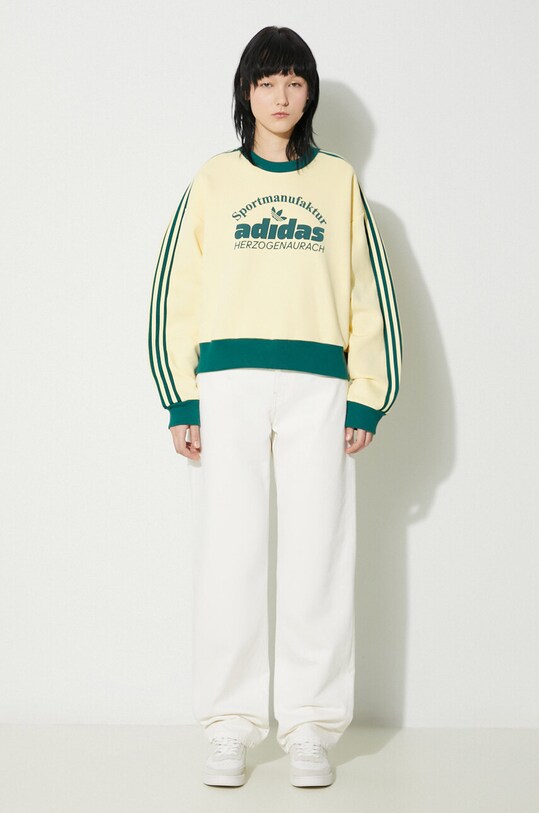 adidas Originals bluza IS0373 żółty SS24