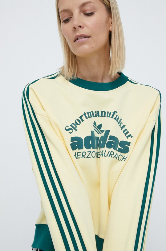 Mikina adidas Originals žltá IS0373