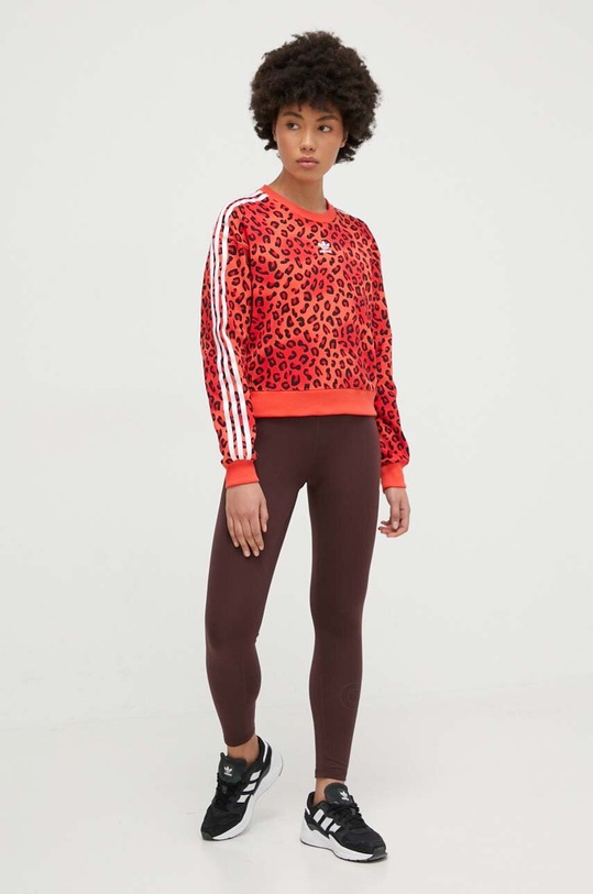 adidas Originals bluza bawełniana IY9565 czerwony SS24