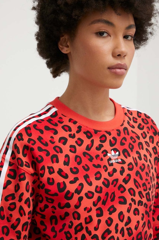 adidas Originals bluza bawełniana czerwony IY9565