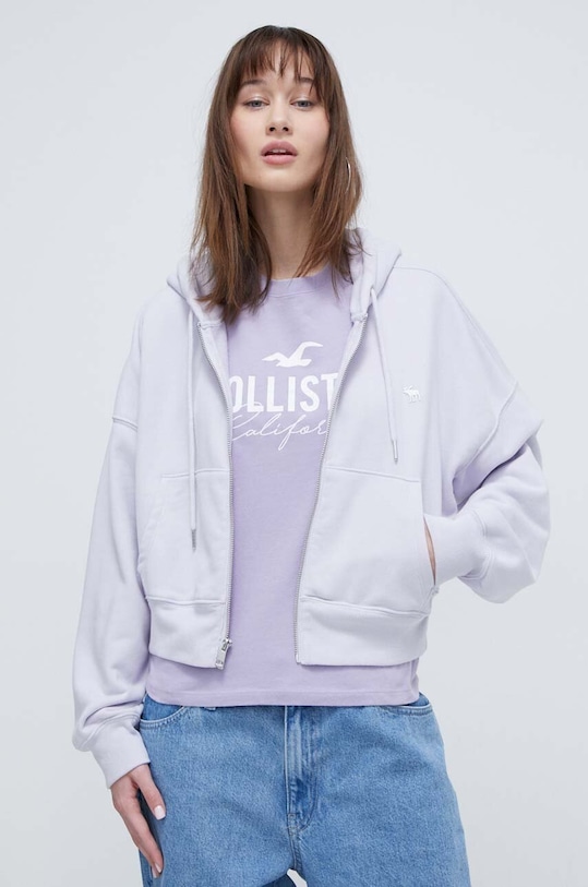 Mikina Abercrombie & Fitch fialová KI152.4064.670