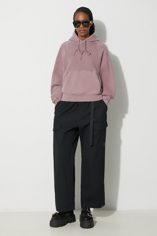 Carhartt WIP cotton sweatshirt Hooded Taos Sweat I032920.1XFGD pink SS24