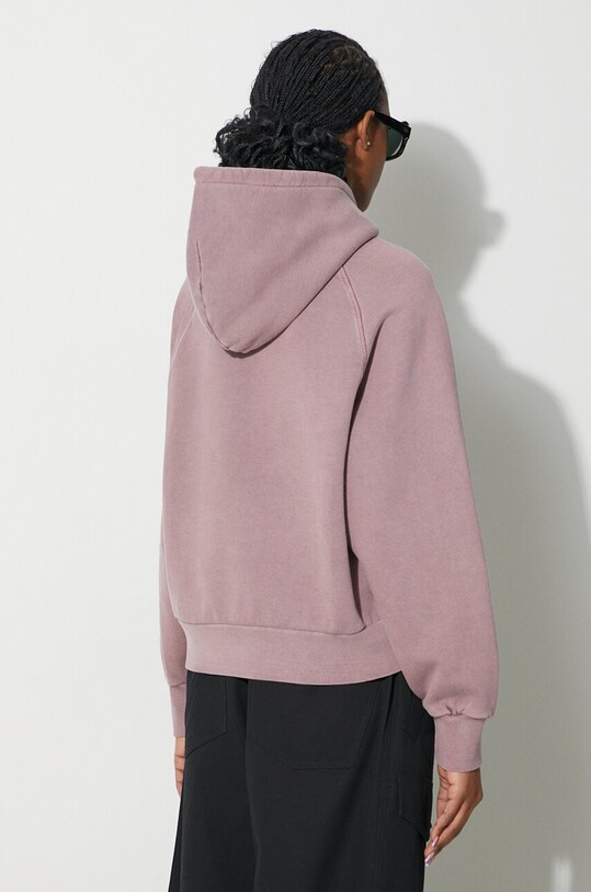 Clothing Carhartt WIP cotton sweatshirt Hooded Taos Sweat I032920.1XFGD pink