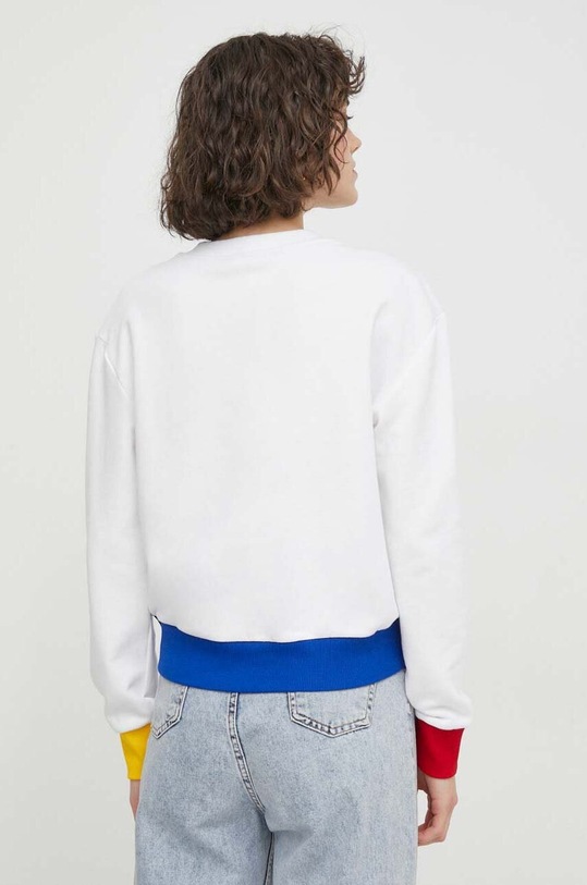 Ρούχα Βαμβακερή μπλούζα United Colors of Benetton 3J68D1069 λευκό