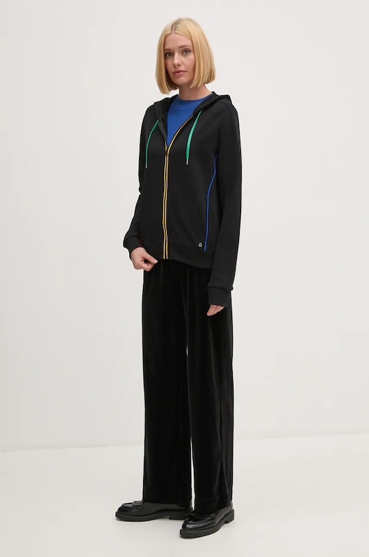 United Colors of Benetton bluza bawełniana 3J68D500J czarny AW24