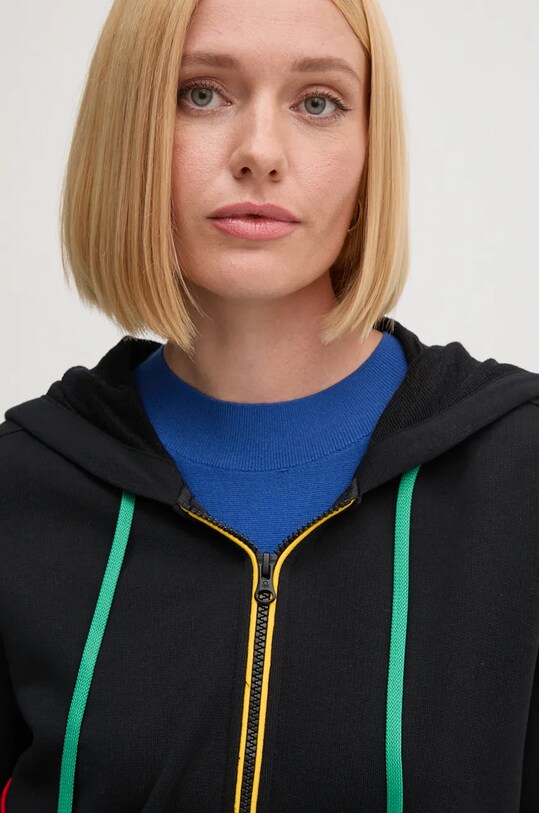 United Colors of Benetton bluza bawełniana czarny 3J68D500J