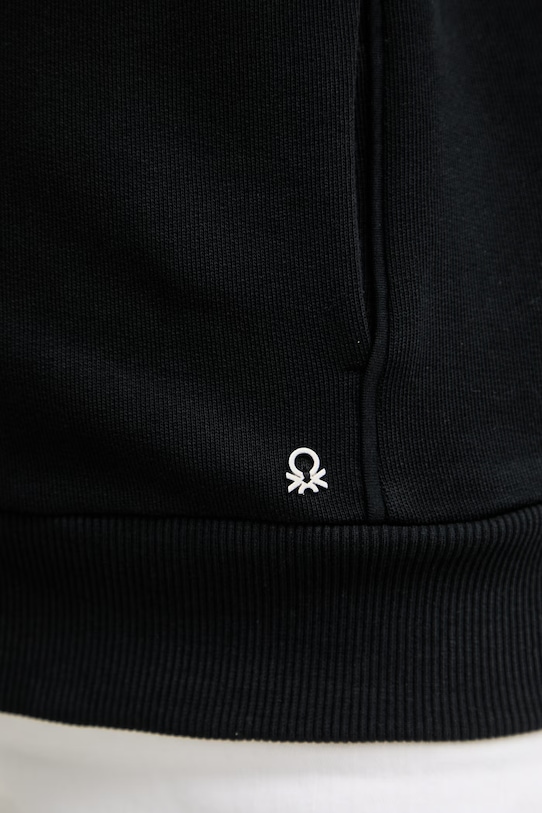 Хлопковая кофта United Colors of Benetton 3J68D500J чёрный