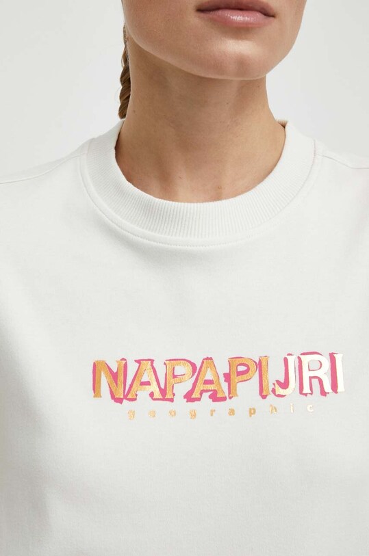 Bavlnená mikina Napapijri B-Kreis B-Kreis NP0A4HNWN1A1 béžová