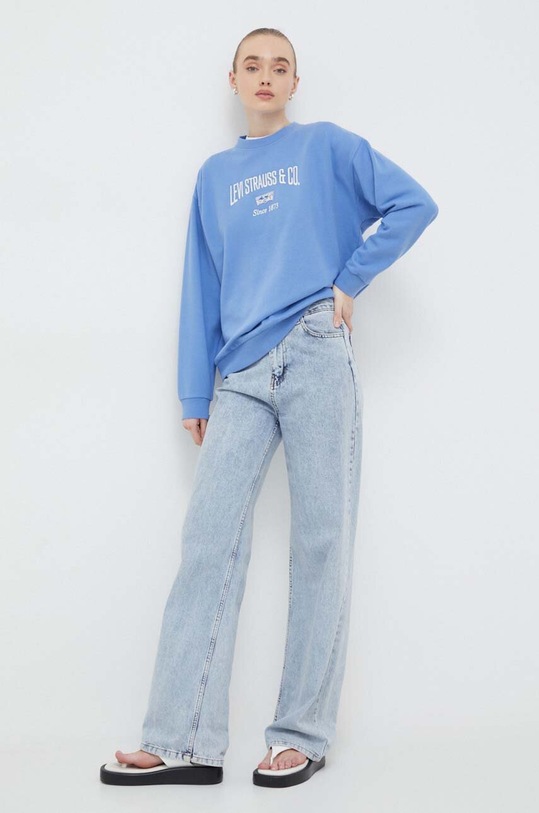 Dukserica Levi's bez kapuljače plava A5524