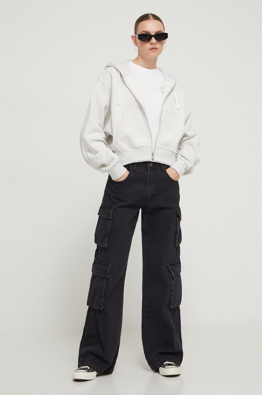 Mikina Converse 10026150.A02 sivá SS24