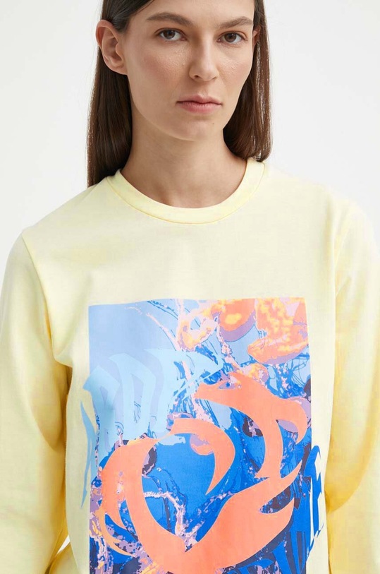 Bavlněné tričko s dlouhým rukávem Résumé AlessioRS LS Tee Unisex žlutá 20201105