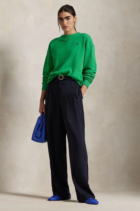 Ρούχα Βαμβακερή μπλούζα Polo Ralph Lauren 211935582 πράσινο